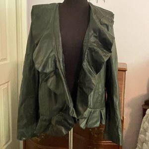 Neiman Marcus Black Leather Jacket